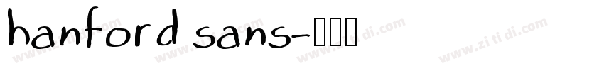 hanford sans字体转换